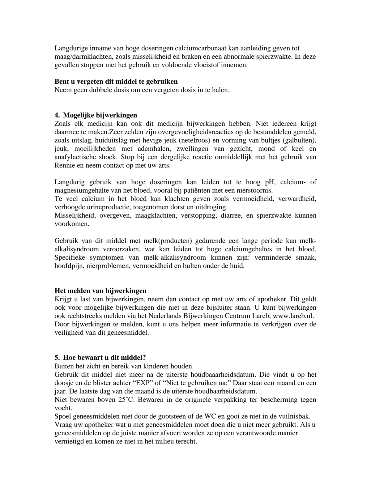 Sinaasappel kauwtabletten bij brandend maagzuur afbeelding van document #4, leaflet
