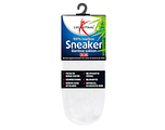 Lucovitaal Sneaker Bamboesokken Wit Maat 35-38 1PR