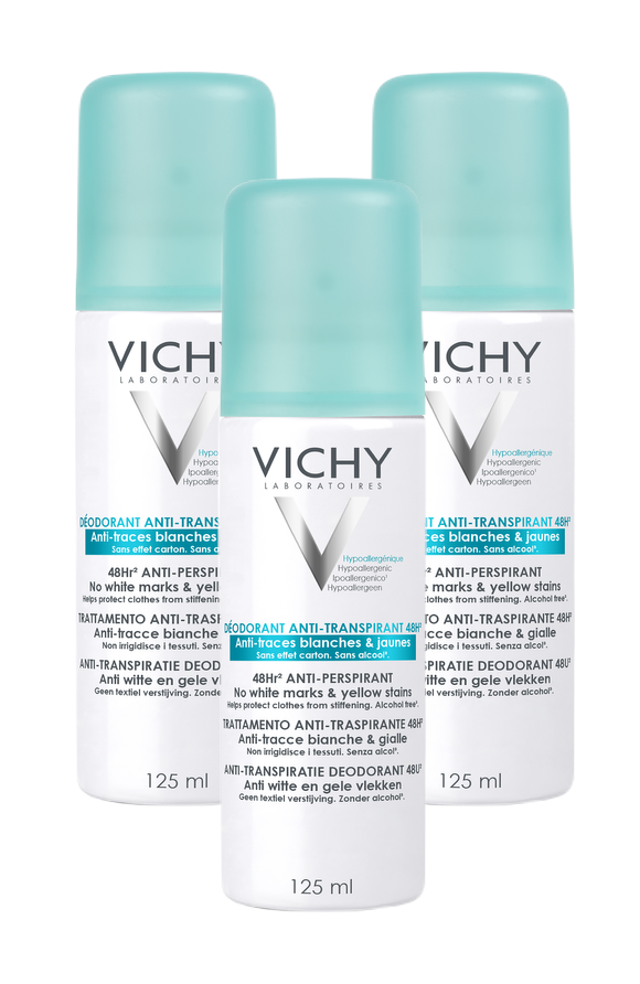 Vichy Deodorant Intense Transpiratie spray 48 uur anti-strepen - Multiverpakking