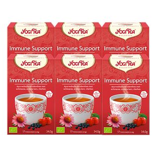 Yogi Tea Immune Support Voordeelverpakking 6x17ST Yogi Tea Immune Support Voordeelverpakking 6x17ST