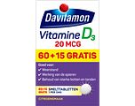 Davitamon Vitamine D3 20mcg Smelttabletten 75TB Davitamon Vitamine D3 20mcg Smelttabletten 75TB