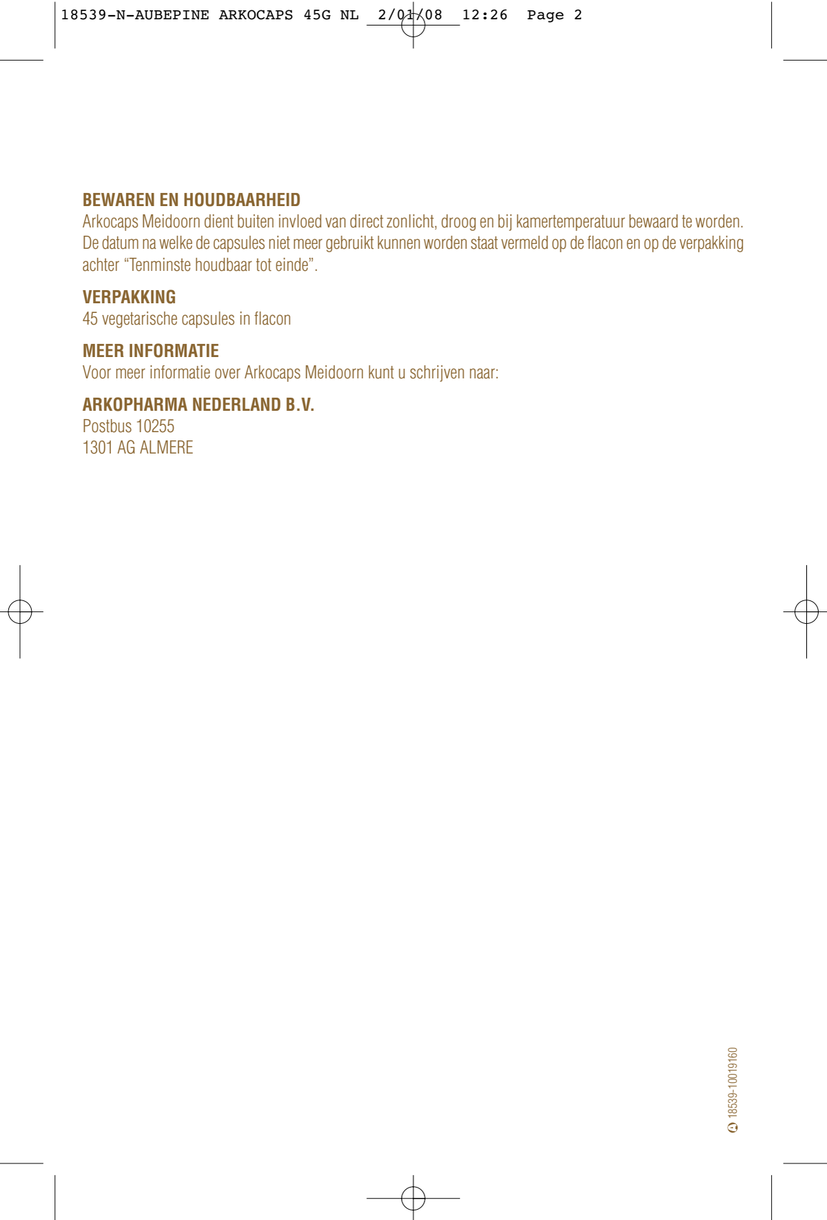 Meidoorn Capsules afbeelding van document #2, instructions