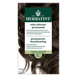 Herbatint Permanente Haarkleuring 5C Licht As-Kastanje 170ML