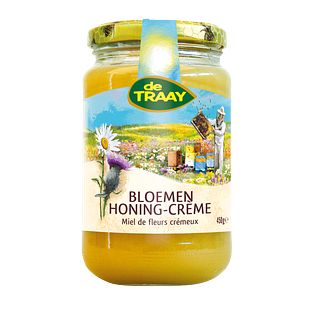 De Traay Bloemenhoning Crème 900GR