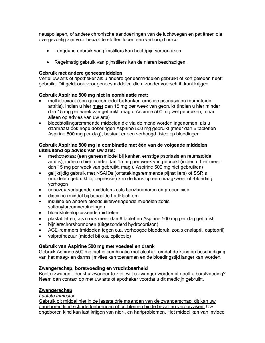 500mg Tabletten afbeelding van document #3, leaflet