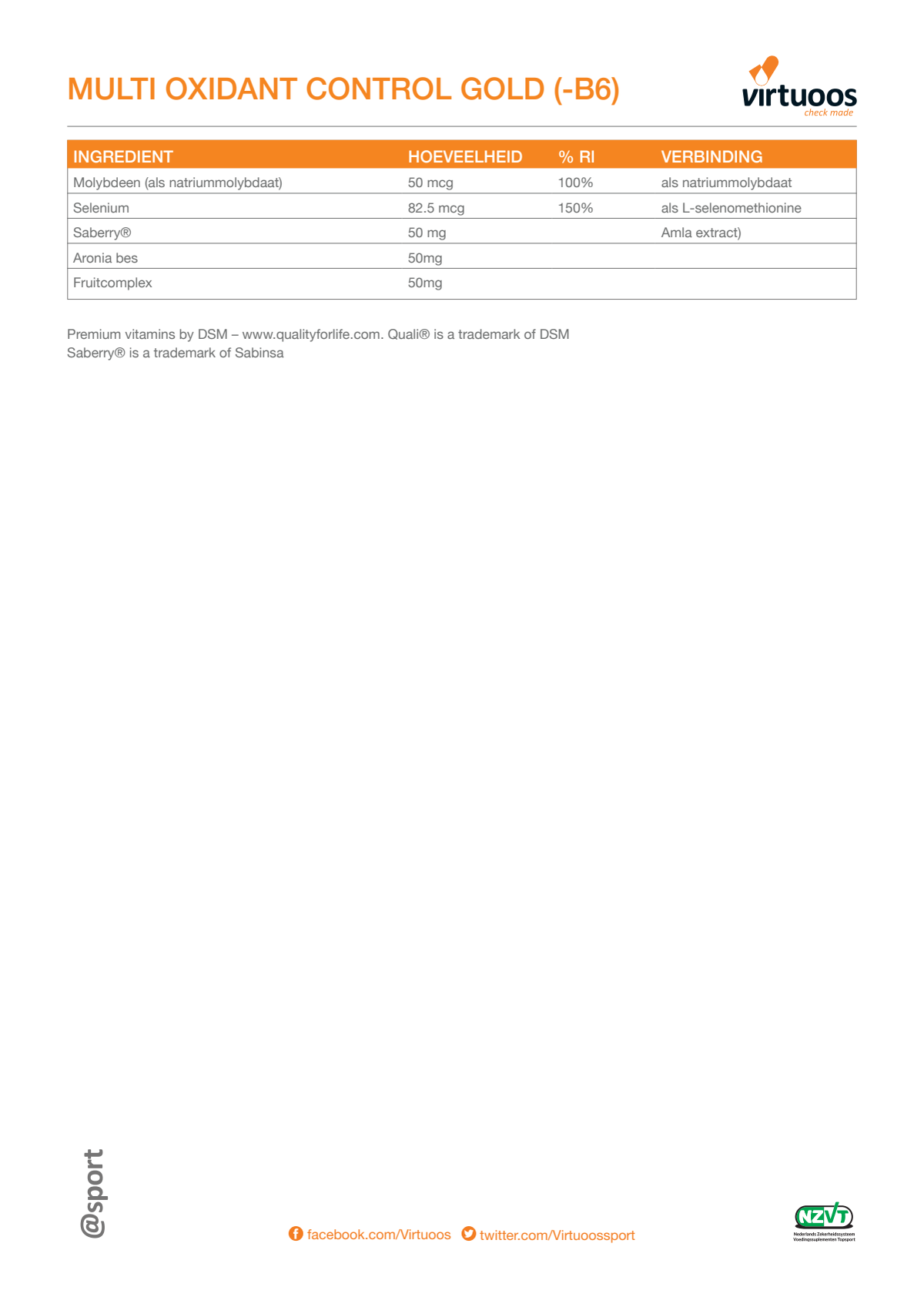 Multi Oxidant Control Gold Capsules afbeelding van document #2, label