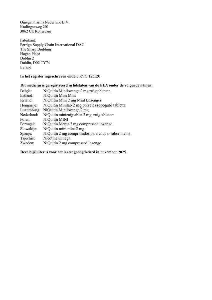 Minizuigtabletten Mint 2.0mg afbeelding van document #8, leaflet