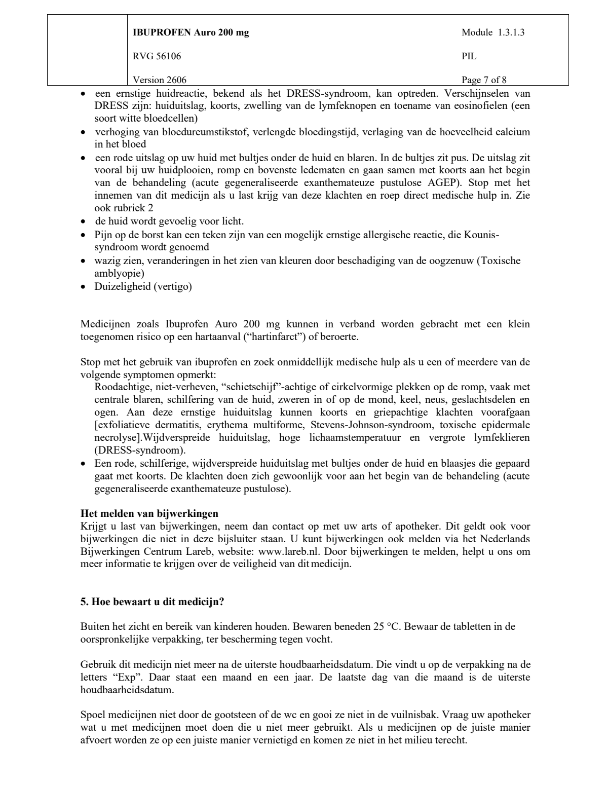 Ibuprofen 200mg afbeelding van document #7, leaflet