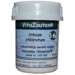 Vita Reform Van der Snoek VitaZouten Nr. 16 Lithium Muriaticum 120TB
