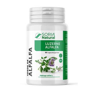 Soria Natural Luzerne Alfalfa Capsules 80CP Soria Natural Luzerne Alfalfa Capsules 80CP