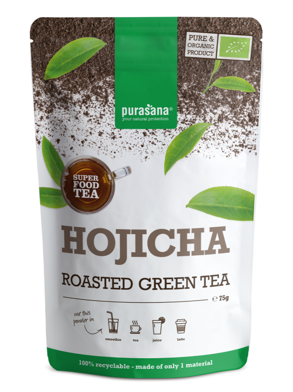 Purasana Hojicha Roasted Green Tea 75GR