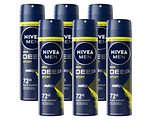 Nivea Men Deep Sport Deodorant Spray Voordeelverpakking 6x150ML
