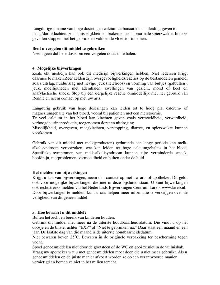 Sinaasappel kauwtabletten bij brandend maagzuur afbeelding van document #4, leaflet