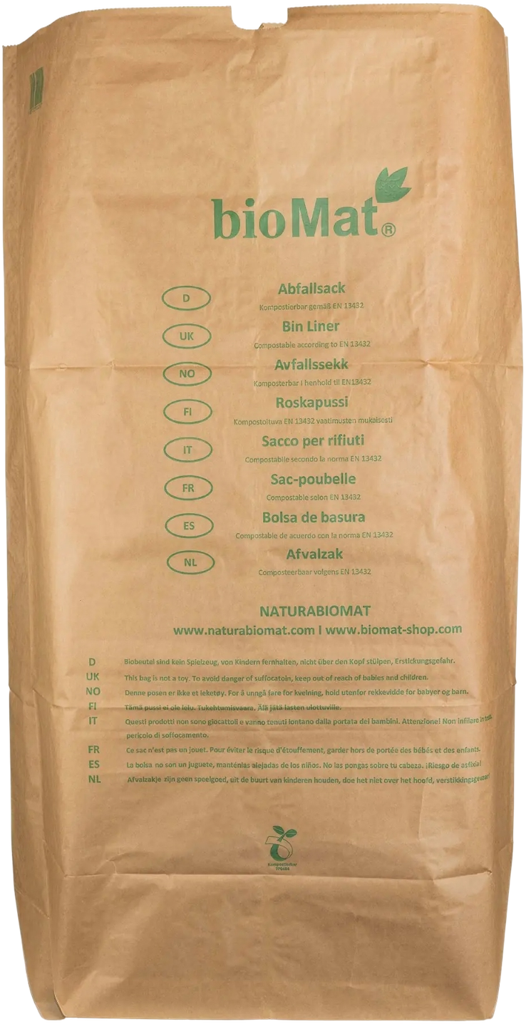 Biomat Papieren Afval Zakken Container 120/140 Liter afbeelding