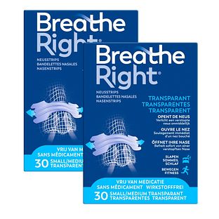 Breathe Right Neusstrips Sensitive - Small/Medium 2x30ST