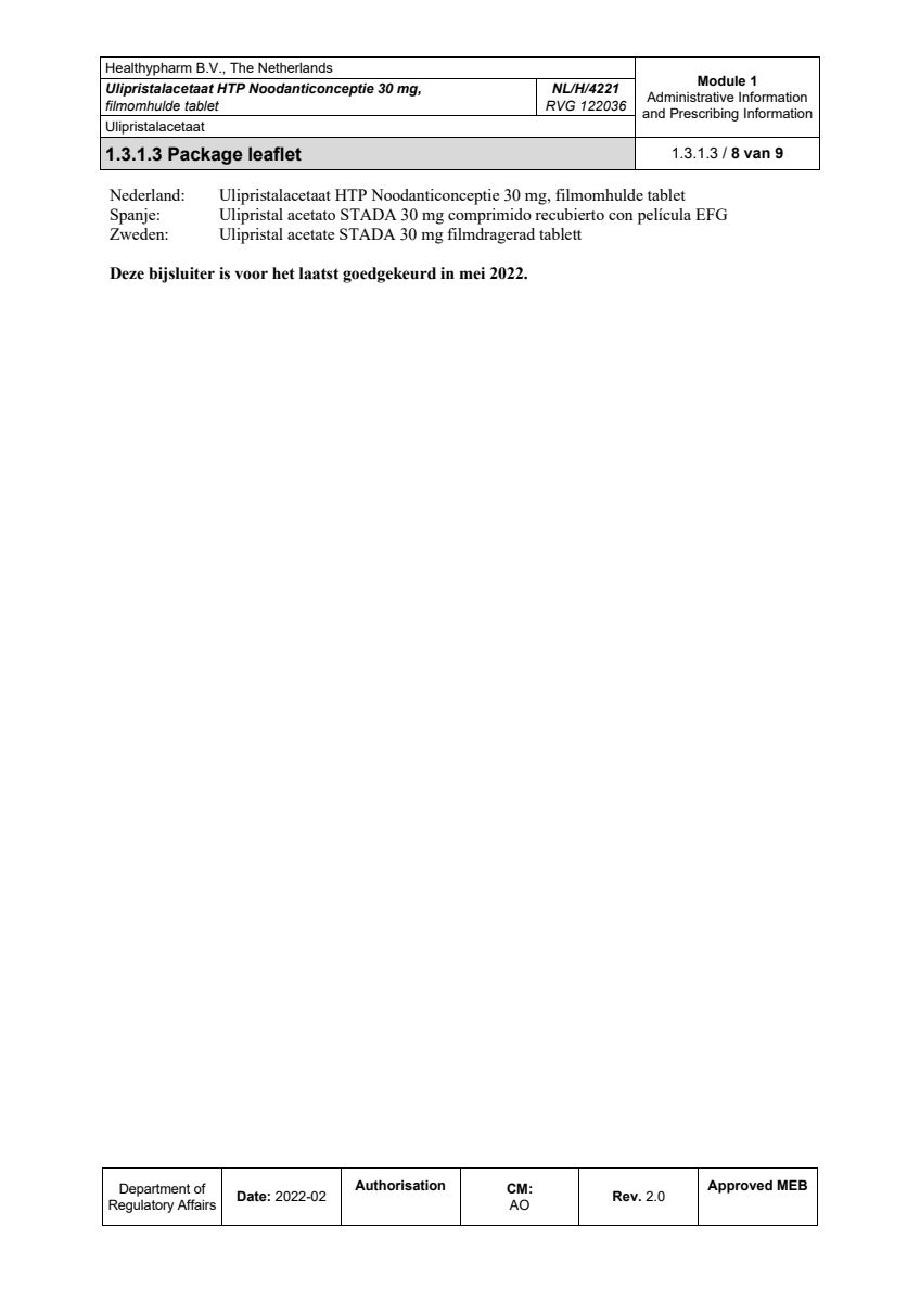 Noodanticonceptie afbeelding van document #8, leaflet