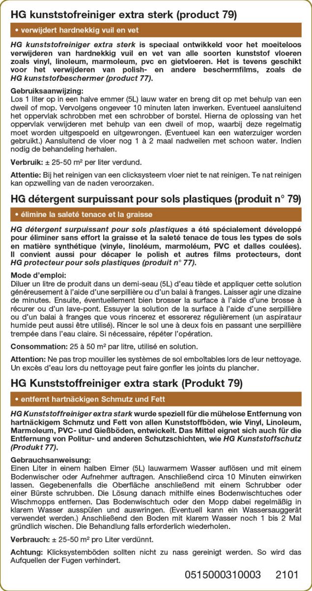 Kunststofreiniger Extra Sterk afbeelding van document #1, label