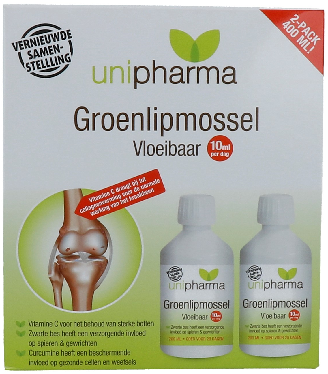 Unipharma Groenlipmossel Vloeibaar 400ML