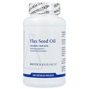 Biotics Flax Seed Oil Softgels 100CP