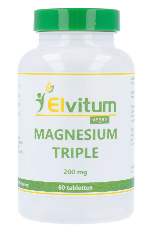 Elvitum Magnesium Triple 200mg Tabletten 60TB