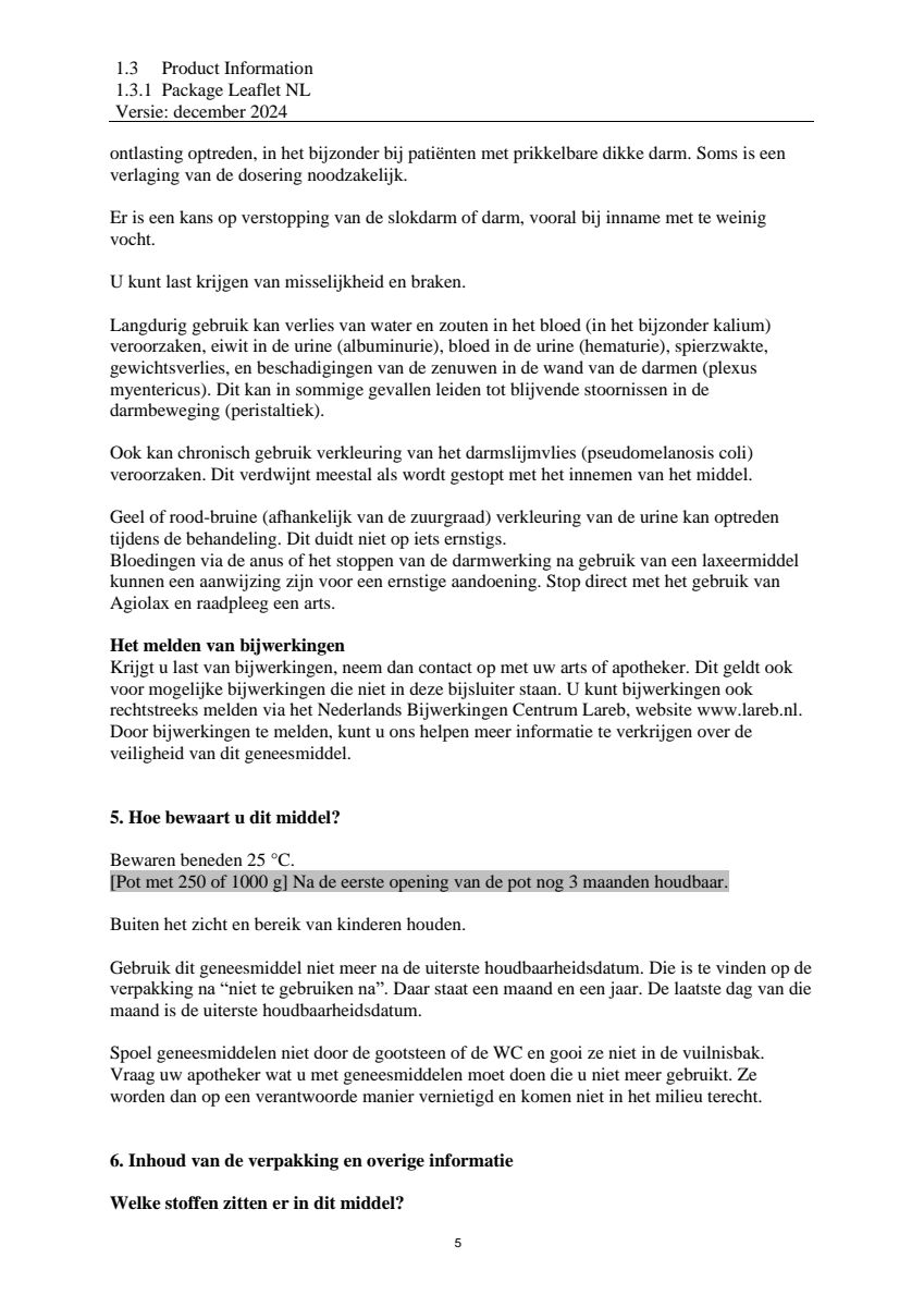 Granulaat Bus afbeelding van document #5, leaflet