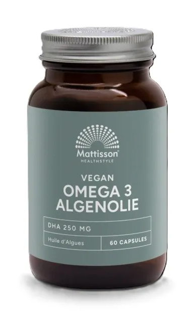 Mattisson HealthStyle Vegan Omega 3 Algenolie DHA 250mg Capsules 60VCP
