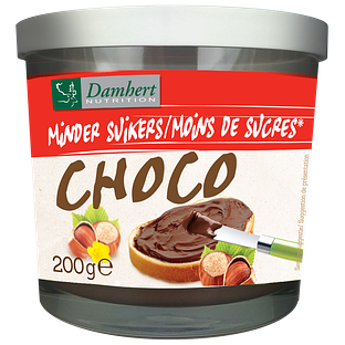 Damhert Minder Suikers Chocopasta 200GR