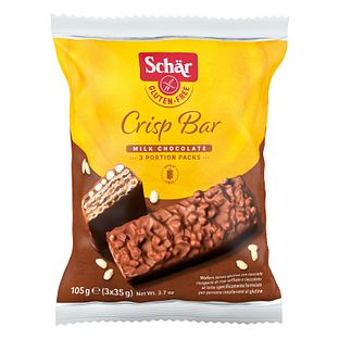 Schar Crisp Bar Melkchocolade Glutenvrij 105GR