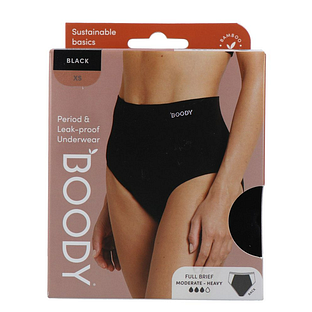 Boody Menstruatieondergoed Tailleslip Zwart Normaal/Hevig Maat XS 1ST