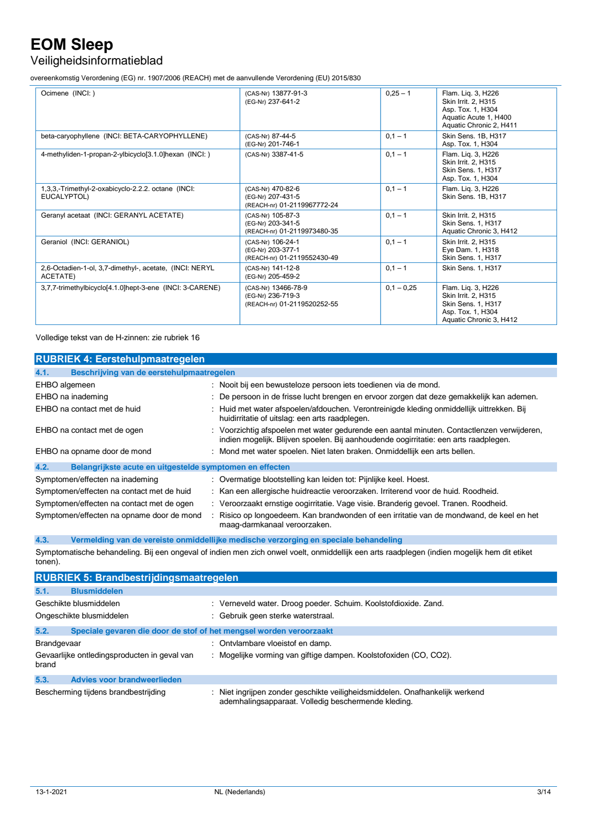 Essentiële Olie Sleep Well afbeelding van document #3, label