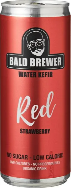 Bald Brewer Water Kefir Red Strawberry