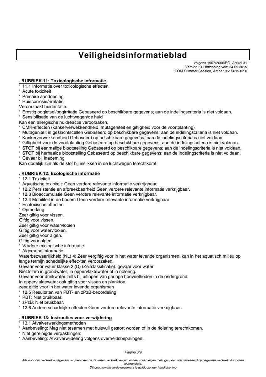 Essentiële Olie Summer Session afbeelding van document #6, label