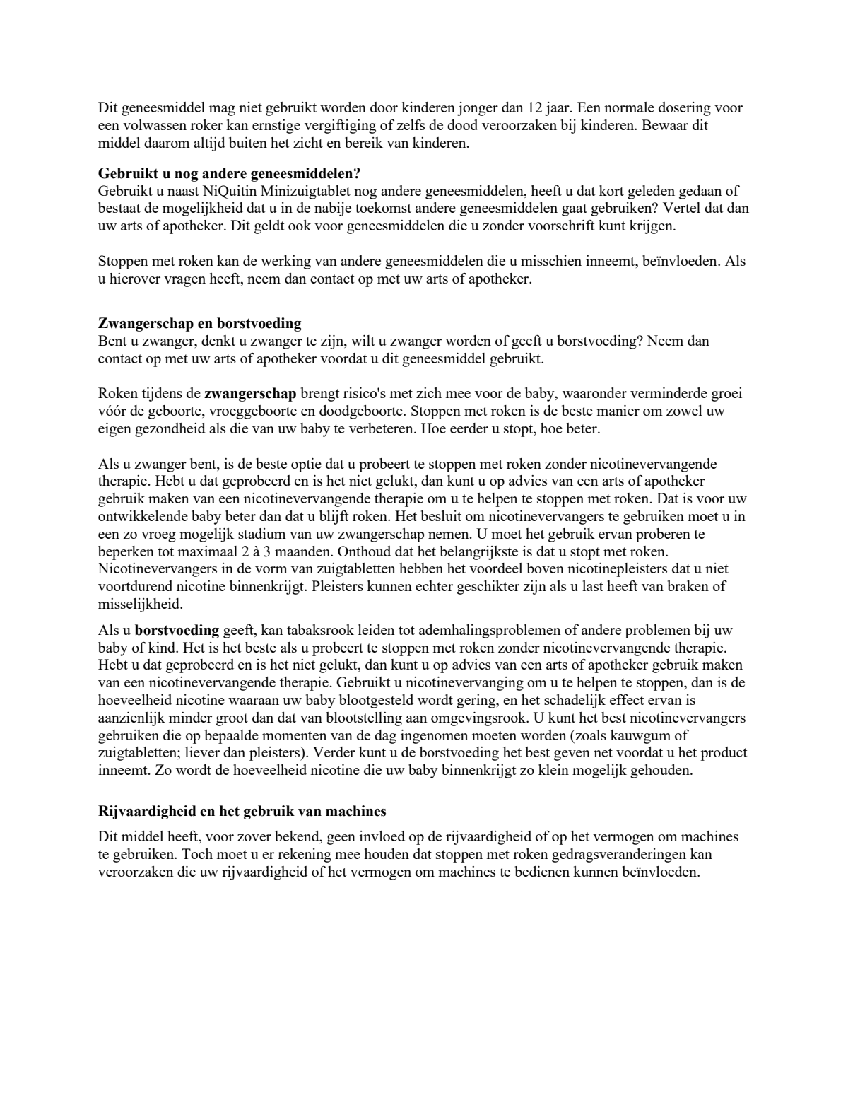 Minizuigtabletten 4mg afbeelding van document #3, leaflet
