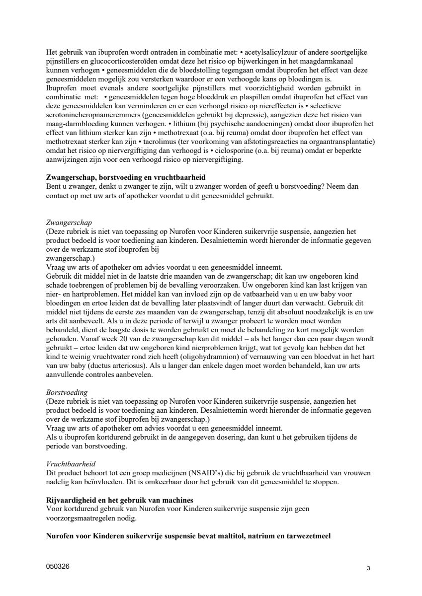 Kinderen Suspensie Suikervrij Vanaf 3 Maanden afbeelding van document #3, leaflet