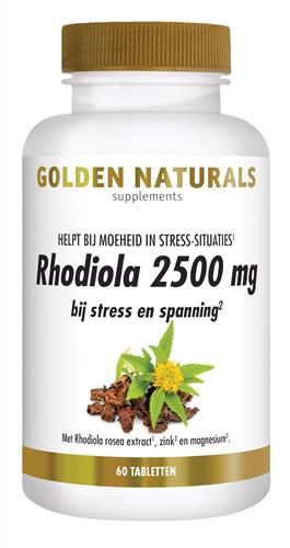 Golden Naturals Rhodiola 2500 mg Tabletten 60TB