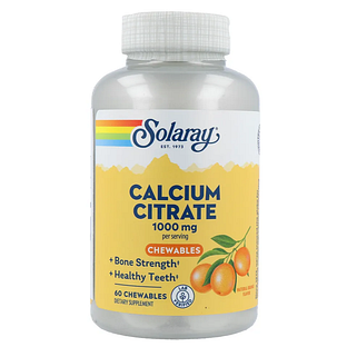 Solaray Calcium Citraat 1000mg Kauwtabletten 60ST
