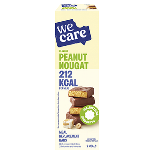 WeCare Peanut Nougat Meal Replacement Bars 116GR WeCare Peanut Nougat Meal Replacement Bars 116GR