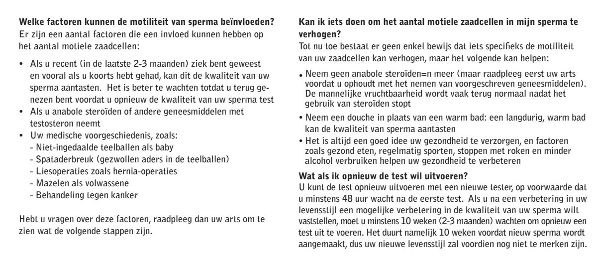 Spermatest afbeelding van document #11, instructions