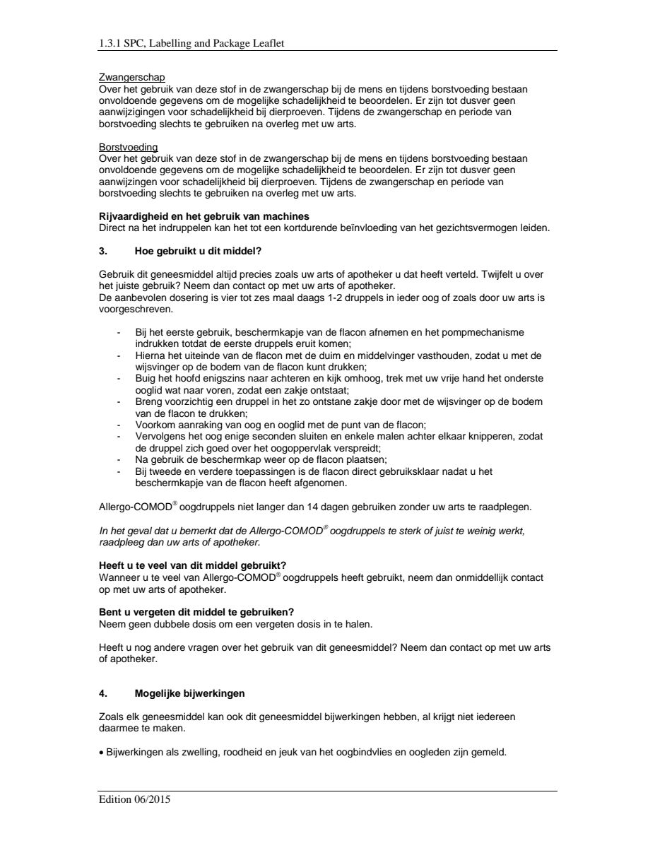 Comod Oogdruppels 20mg afbeelding van document #2, leaflet