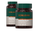 Bonusan Magnesan Forte Plus + Vitamine D3 25mcg/1000 IE Combiset 2 stuks Bonusan Magnesan Forte Plus + Vitamine D3 25mcg/1000 IE Combiset 2 stuks