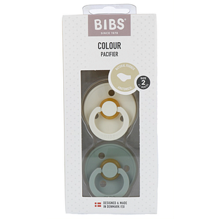 BIBS Fopspeen 6+ Maanden Anatomic Ivory/Sage 2ST