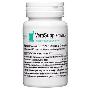 VeraSupplements Pantotheenzuur/Pantethine Complex Tabletten 100TB