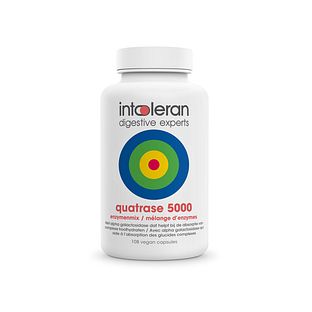 Intoleran Quatrase 5000 Enzymenmix Capsules 108CP Intoleran Quatrase 5000 Enzymenmix Capsules 108CP
