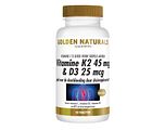 Golden Naturals Vitamine K2 45mcg & D3 25mcg Tabletten 60VTB