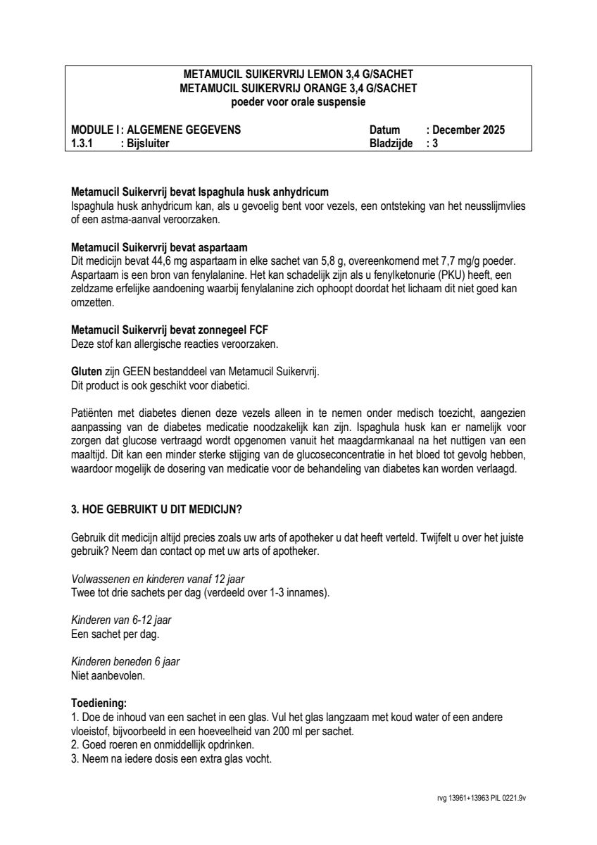 Orange Sachets afbeelding van document #3, leaflet