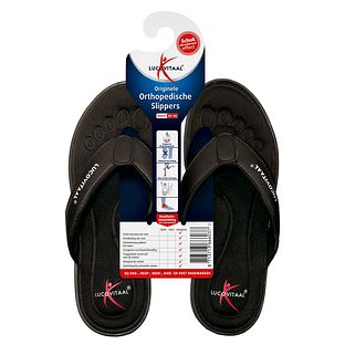 Lucovitaal Orthopedische Slippers Maat 45-46 Zwart 1PR Lucovitaal Orthopedische Slippers Maat 45-46 Zwart 1PR