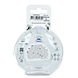 Difrax Lovi Fopspenen Blue 18M+ 3ST Achterkant verpakking
