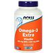 NOW Omega-3 Extra Visolie Softgels 180SG NOW Omega-3 Extra Visolie Softgels 180SG