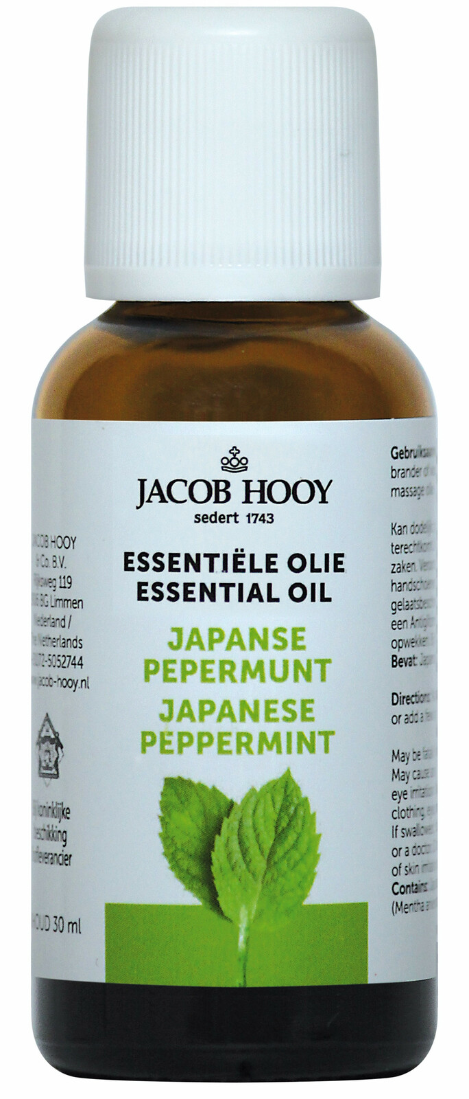 Jacob Hooy Essenti?le Olie Japanse Pepermunt