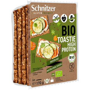 Schnitzer Bio Toastie High Protein Glutenvrij 170GR Schnitzer Bio Toastie High Protein Glutenvrij 170GR